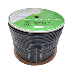 Cáp mạng ngoài trời VELLYGOOD SFTP CAT6 305m (4P/23AWG CCA (0.57mm)/UV PE/waterproof/Foil + Braid Shield)