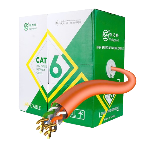 Cáp Mạng VELLY GOOD UTP CAT6 305m Cam (4P 23AWG CCA (0.57mm))