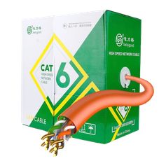 Cáp Mạng VELLY GOOD UTP CAT6 305m Cam (4P 23AWG CCA (0.57mm))