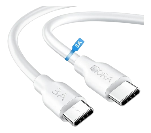 Cáp sạc Hora 3A type C to C trắng CAB252B