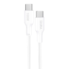 Cáp sạc Hora 5A type C to C trắng CAB280B