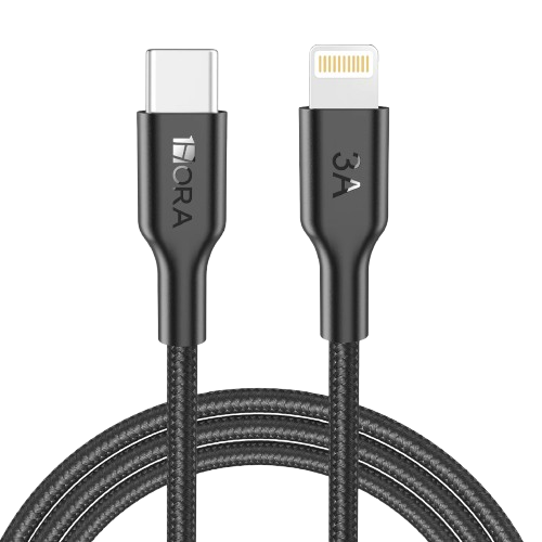 Cáp sạc Hora 3A type C to Lightning đen CAB273N
