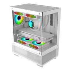 Thùng máy MIK Aether Gaming - Trắng | Không kèm fan