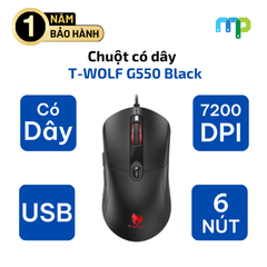 Chuột có dây T-WOLF G550 Black