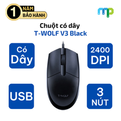 Chuột có dây T-WOLF V3 Black