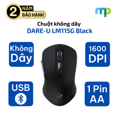 Chuột không dây DARE-U LM115G Black