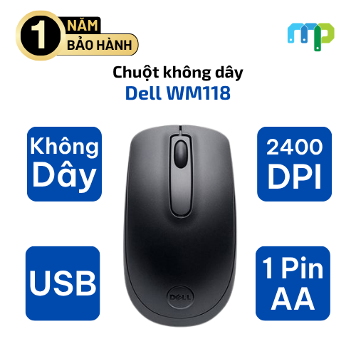 Chuột không dây Dell WM118