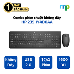 Combo phím chuột không dây HP 235 1Y4D0AA