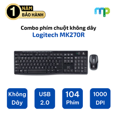 Combo phím chuột không dây Logitech MK270R