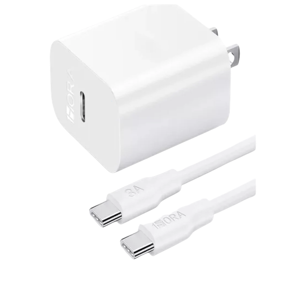 Bộ sạc Hora PD 30W type C to C trắng GAR165B