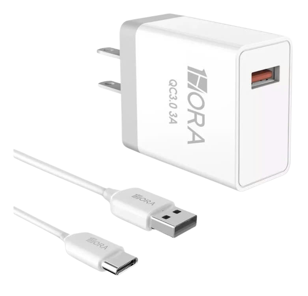 Bộ sạc Hora 18W Usb to C trắng GAR092B