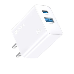 Cốc sạc Hora PD 20W (A+C) trắng GAR161B