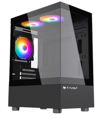 Vỏ máy tính Case T-WOLF Sea View TW-CG400B đen