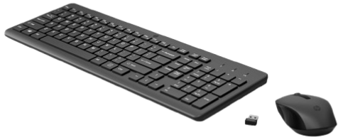 Bộ bàn phím và chuột không dây HP 330 2V9E6AA đen
