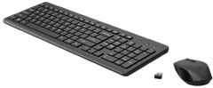 Bộ bàn phím và chuột không dây HP 330 2V9E6AA đen