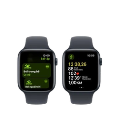Đồng hồ Apple Watch SE 2 2024 40mm/GPS/Viền Nhôm Dây Cao Su/Midnight MXE73SA