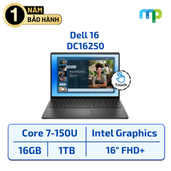 Laptop Dell 16 DC16250 Core 7-150U/16GB/SSD 1TB/16.0″ FHD+ Touch