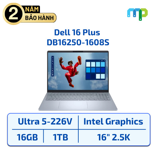 Laptop Dell 16 Plus DB16250-1608S Ultra 5-226V/16GB/SSD 1TB/Win 11/16