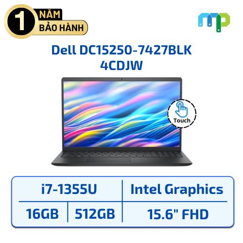 Laptop Dell DC15250-7427BLK I7-1355U/16GB/SSD 512GB/15.6