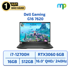 Laptop Dell G16 7620 I7-12700H/16GB/SSD 512GB/16.0