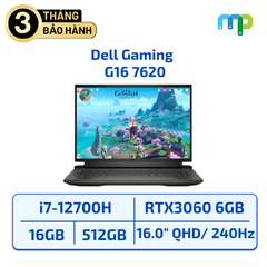 Laptop Dell G16 7620 I7-12700H/16GB/SSD 512GB/16.0