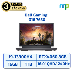 Laptop Dell G16 7630 I9-13900HX/16GB/SSD 1TB/16.0