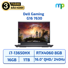 Laptop Dell G16 7630 I7-13650HX/16GB/SSD 1TB/16.0