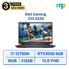 Laptop Dell Gaming G15 5520 I7-12700H/16GB/SSD 512GB/15.6