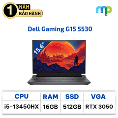 Laptop Dell G15 5530 I5-13450HX/16GB/SSD 512GB/RTX 3050 6GB/15.6