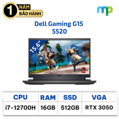 Laptop Dell Gaming G15 5520 I7-12700H/16GB/SSD 512GB/15.6