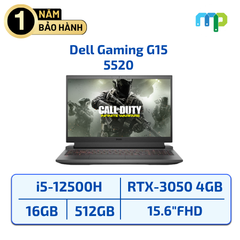 Laptop Dell Gaming G15 5520 (i5-12500H/ 16GB/ 512GB SSD/ RTX 3050 4GB/ 15.6