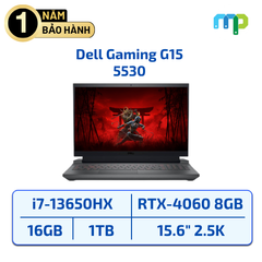 Laptop Dell Gaming G15 5530 I7-13650HX/16GB/SSD 1TB/RTX 4060 8GB/15.6