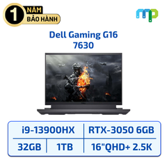 Laptop Dell Gaming G16 7630 I9-13900HX/32GB/SSD 1TB/RTX 4070/16