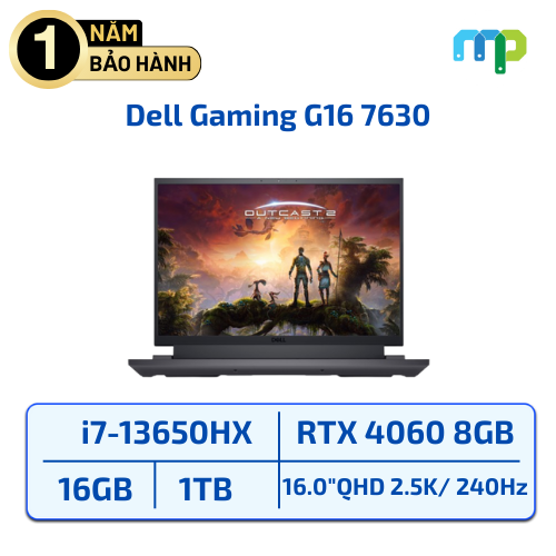 Laptop Dell Gaming G16 7630 I7-13650HX/16GB/SSD 1TB/16.0