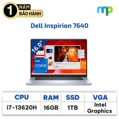 Laptop Dell Inspirion 7640 I7-13620H/16GB/SSD 1TB/16