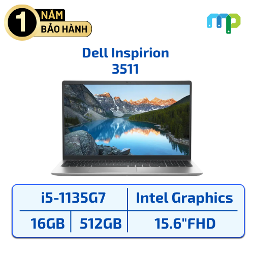 Laptop Dell Inspiron 3511 I5-1135G7/16GB/SSD 512GB/15.6