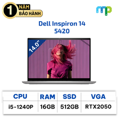Laptop Dell Ins 14 5420 i5-1240P/16GB/512 SSD/14.0