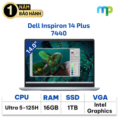 Laptop Dell Inspiron 14 Plus 7440 Ultra 5-125H/16GB/SSD 1TB/Win 11/14