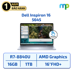 Laptop Dell Inspiron 16 5645 Ryzen 7-8840U/16GB/SSD 1TB/16