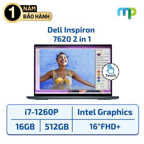 Laptop Dell Inspiron 7620 2 in 1 I7-1260P/16GB/SSD 512GB/16
