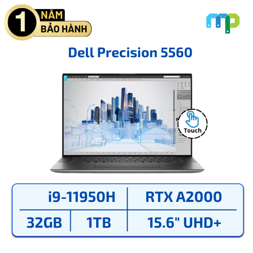 Laptop Dell Precision 5560 I9-11950H/32GB/SSD 1TB/RTX A2000/15.6