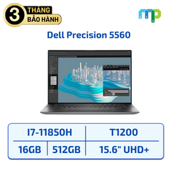 Laptop Dell Precision 5560 I7-11850H/16GB/SSD 512GB/T1200/15.6