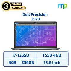 Laptop Dell Precision 3570 I7-1255U/8GB/SSD 256GB/NVIDIA T550 4GB/15.6 inch FHD (Like New)
