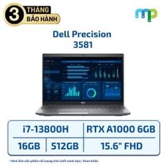 Laptop Dell Precision 3581 i7-13800H/16GB/SSD 512GB/RTX A1000 6GB/15.6