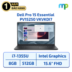 Laptop Dell Pro 15 Essential PV15250 I7-1355U/8GB/SSD 512GB/15.6