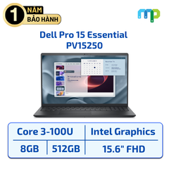 Laptop Dell Pro 15 Essential PV15250 Core 3-100U/8GB/SSD 512GB/15.6