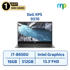 Laptop DELL XPS 9370 I7-8650U/16GB/SSD 256GB/13.3