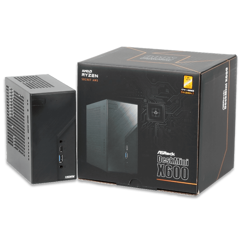 ASRock DeskMini X600 PCケース Amazon | ASRock DeskMini X600 AMD Ryzen 8000/7000シリーズ対応 X600