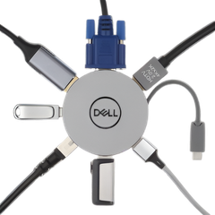 Bộ Chuyển Dell Kit Dell DA310 USB-C Mobile Adapter SnP to VGA HDMI DP USB-C Gigabit Ethernet 70254171 DA310