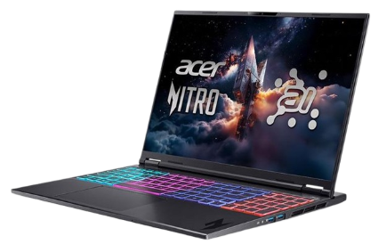 Laptop Acer Gaming Nitro V 16S AI ProPanel ANV16S-61-R0B8 R5 AI 340/16GD5/512GSSD/16FHD+ 180/W11/8GD6_RTX5050/ĐEN